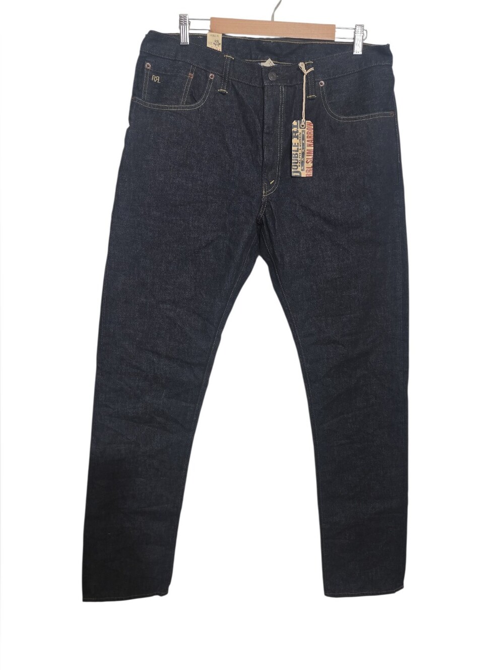 Ralph Lauren Double RL Dark Indigo Slim Jeans 36X34